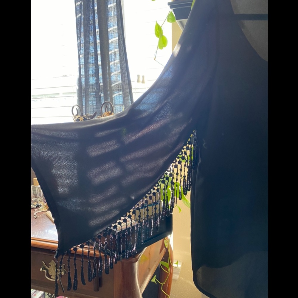 Fringe Chiffon Boho Blouse
